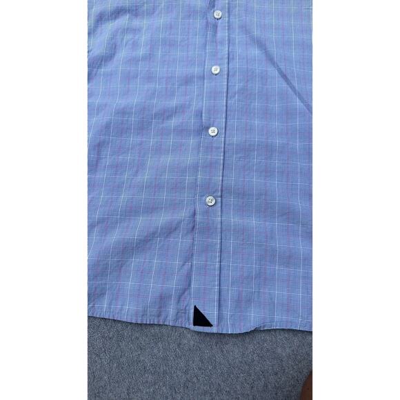 UNTUCKit Blue Plaid Casual Button Down Shirt - Picture 7 of 16